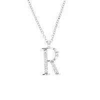 Collar Golay Mujer LETTERE in Oro blanco Diamante 0.06 Ct GFR - GFR